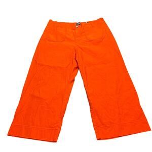 Maeve Pants Women's 20W Orange The‎ Colette High Rise Wide Leg Linen Anthro